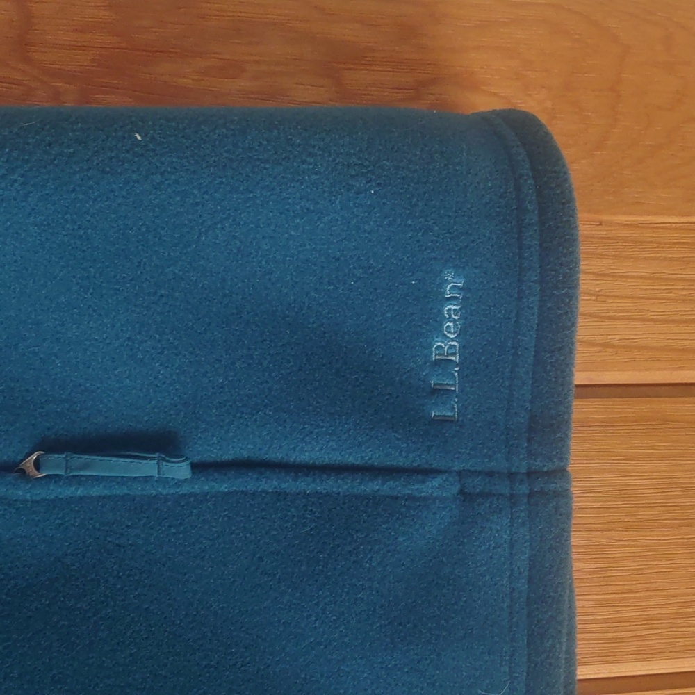 Teal LL Bean Fleece Vest - Picture 2 of 5
